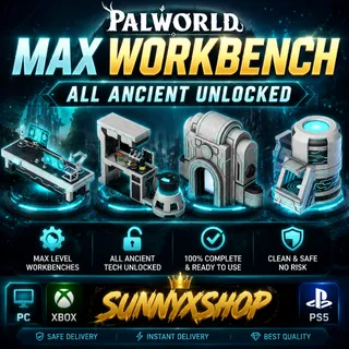 Palworld max workbech and ancient stuff unlock