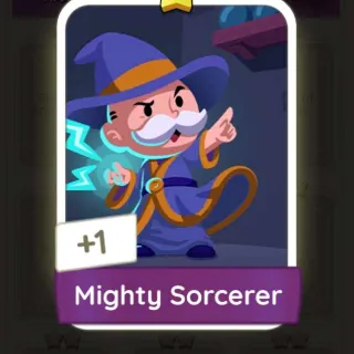 Mighty Sorcerer 1⭐ Sticker Monopoly Go
