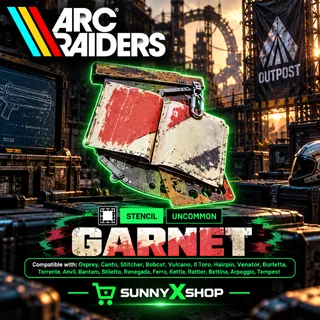 Garnet Stencil (Uncommon) For Sale | ARC Raiders Weapon Skin | SUNNYXSHOP