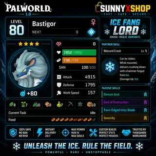 Palworld Bastigor attacker pal 