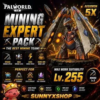 Mining God pals Palworld  level 10 mining
