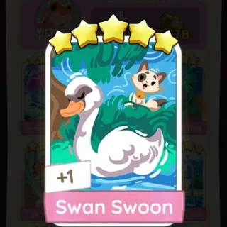 Swan Swoon 5 ⭐ Sticker Monopoly go