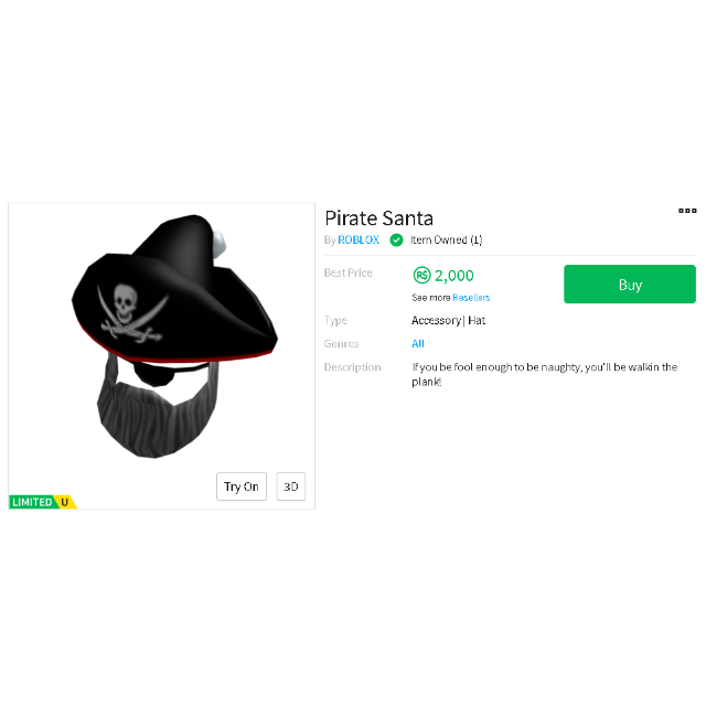 Roblox Pirate Hat Id