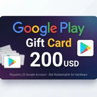 Google play gift card 200USD (USA)