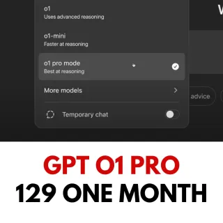 GPT o1 Pro One Month - The latest model only 129/month