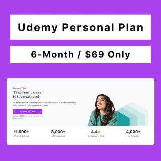 Udemy Personal Plan Code (6-Month/$69, Guaranteed)