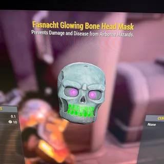 Glowing Bone Head Mask