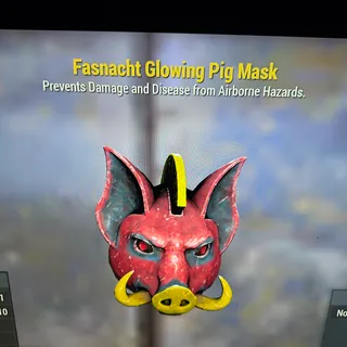 Glowing Pig Mask