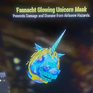 Glowing unicorn mask