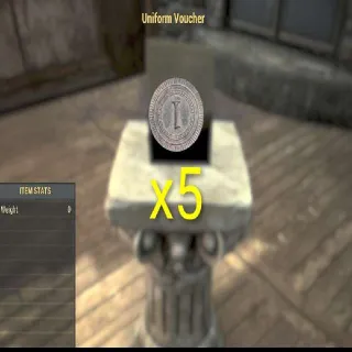 5x Uniform Voucher