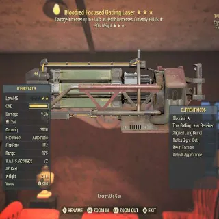 Legacy Bloodied Gatling Laser