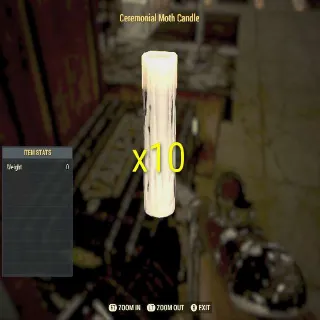 10x Ceremonial Moth Candle