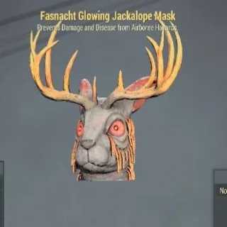 Glowing Jackalope Mask