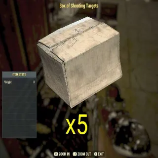 5x Box Of Shooting Targets