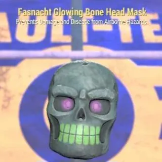 Glowing Bone Head Mask