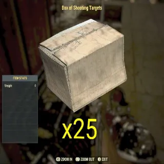 25x Box Of Shooting Targets