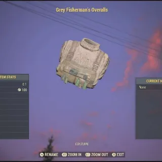 Grey Fishermans Overalls