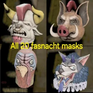 All 20 Fasnacht Masks