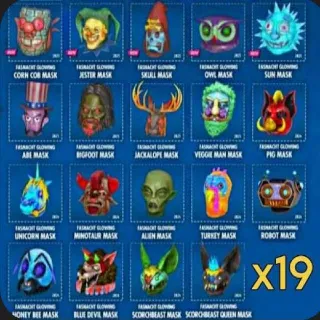 Glowing Mask Bundle (All 19)