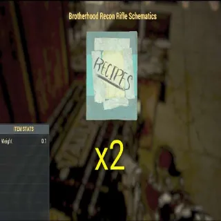 2x Brotherhood Recon Rifle Schematic