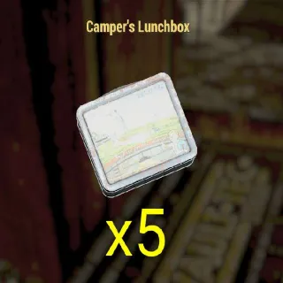 5x Campers Lunchbox
