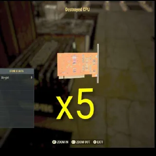 5x Destroyed Cpu