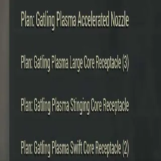Loose Bulk Gatling Plasma Plans