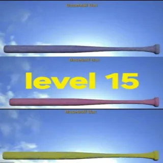 Level 15 Colored Bat Set