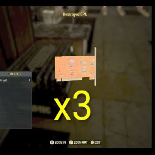 3x Destroyed Cpu