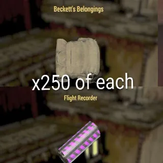 250 Beckett's + Flight Recorder