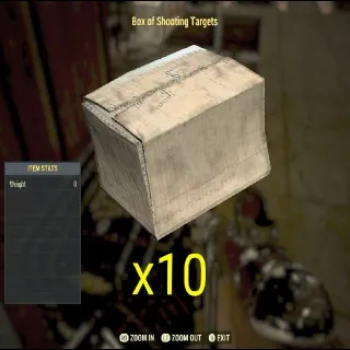 10x Box Of Shooting Targets