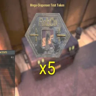 5x Mega Dispenser Test Token