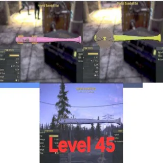 Lvl 45 Colored Bat Set