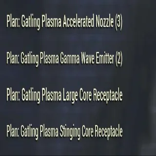 Loose Gatling Plasma Plans