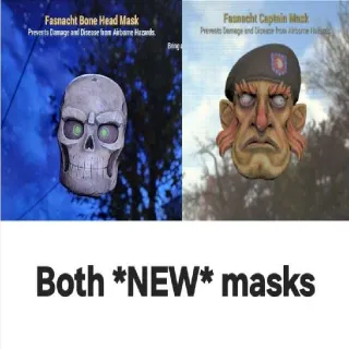 Both *NEW* fasnacht Masks