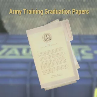 Army Training Graduation Papers