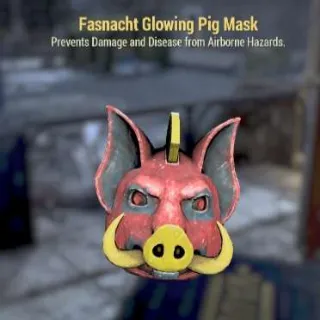 Glowing Pig Mask