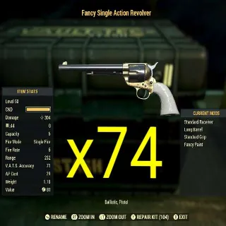 74x Fancy revolvers