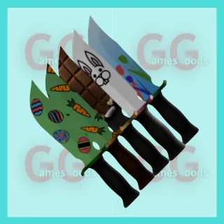 MM2: Easter Knives Set 10x 