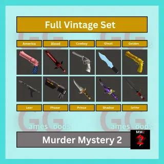 MM2: Full Vintage Set 10x