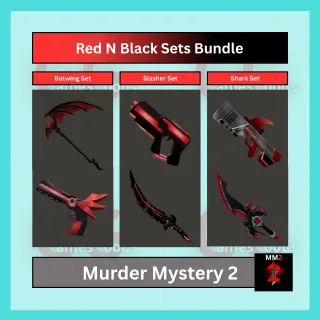 MM2: Red & Black Sets Bundle