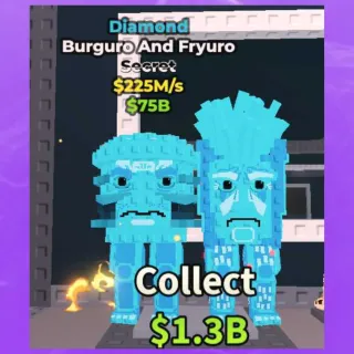 BURGURO AND FRYURO DIAMOND 225M - STEAL A BRAINROT 