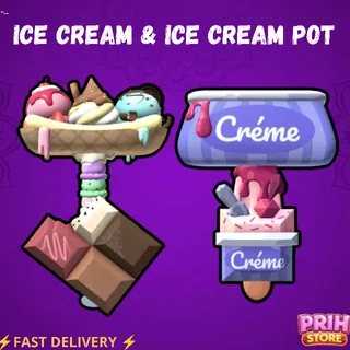 Ice Cream & Ice Cream Pot | FLEE THE FACILITY 