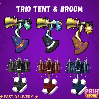 Trio Tent & Broom | Flee The Facility 