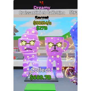 Fortnite Steal the brainrot Dreamy Croissantini et Caffettino 1 traited
