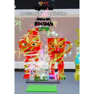 Fortnite Steal the brainrot Carnival Croissantini et Caffettino 2 traited