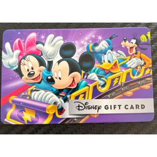 $100.00 USD Disney gift card 