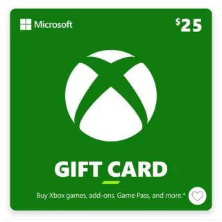 $25.00 Xbox Gift Card