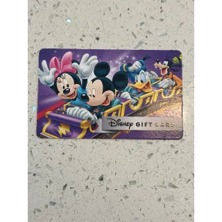 $100.00 USD Disney gift card 