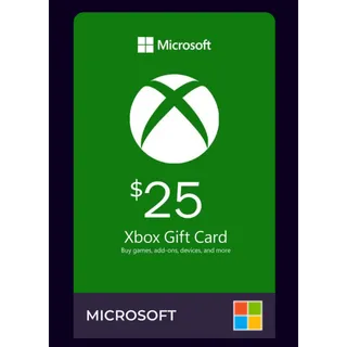 $25.00 Xbox Gift Card